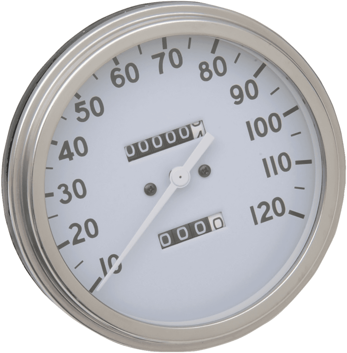 DRAG SPECIALTIES DS-243877 FL-'36-'40 Style 2240:60 Speedometer - White Face