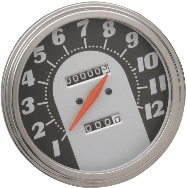 DRAG SPECIALTIES DS-243884 FL-'62-'67 Style 2240:60 Speedometer - Black/White Face