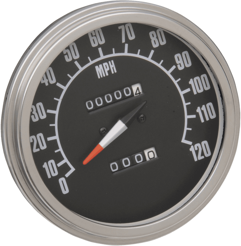 DRAG SPECIALTIES DS-243886 FL-'68-'84 Style 2240:60 Speedometer - Black Face