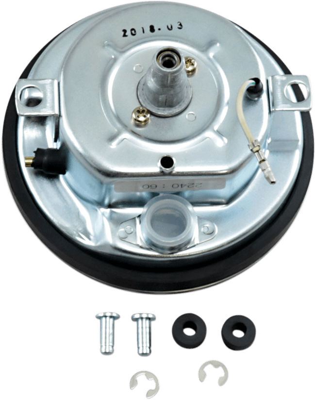 DRAG SPECIALTIES DS-243901 5" FL-'68-'84 Style 2240:60 Speedometer with Reed Switch - Black Face — image 2 of 2