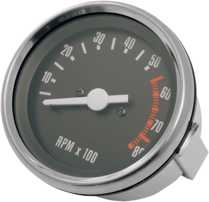 DRAG SPECIALTIES DS-243940 OE Style Tachometer - Stainless Steel Bezel - 2.75" Diameter