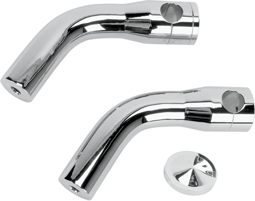 ACCUTRONIX DS243964 Elite Custom Billet Aluminum Risers - Pullback - 6" - Chrome