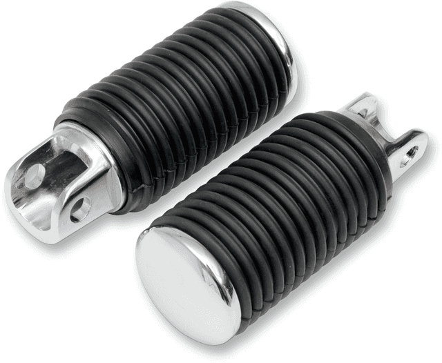 DRAG SPECIALTIES DS-253404 Driver Pegs - Rubber - Chrome End