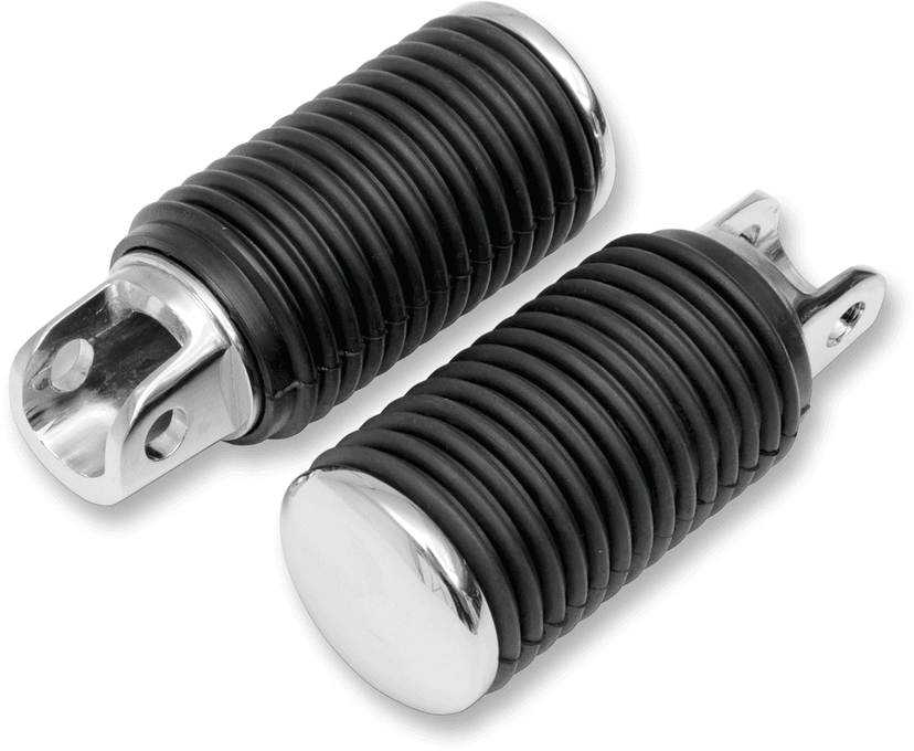 DRAG SPECIALTIES DS-253404 Driver Pegs - Rubber - Chrome End
