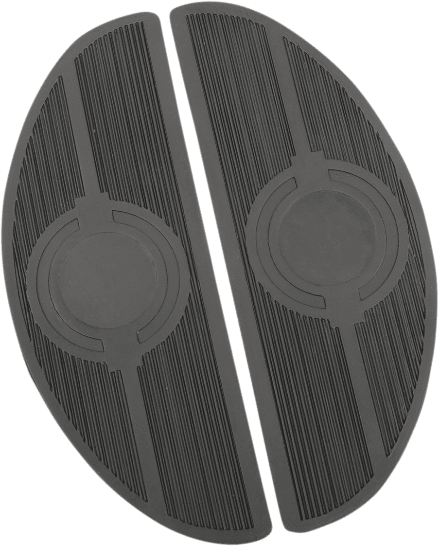 DRAG SPECIALTIES DS-254401 Replacement Floorboard Rubber - Half-Moon