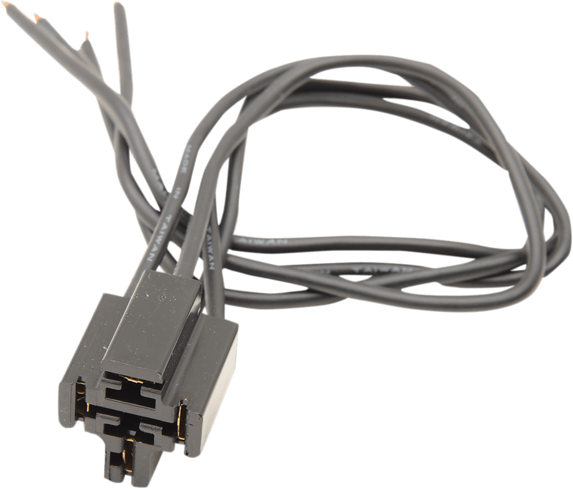 DRAG SPECIALTIES DS272095 Relay Socket Assembly - Black Wires