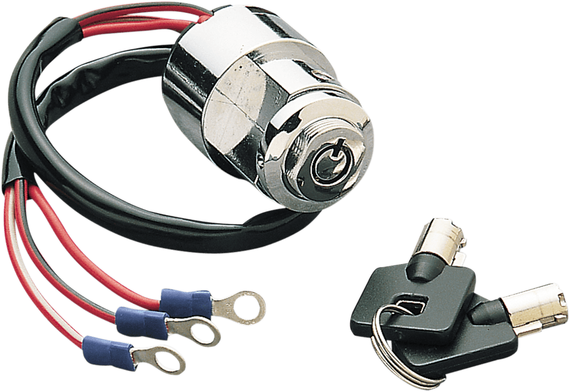 DRAG SPECIALTIES DS-272112 Ignition with Key - Round - F/FXR/XL