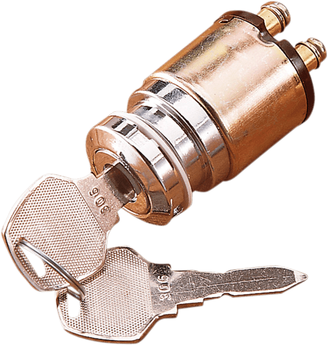 DRAG SPECIALTIES DS-272114 Ignition Switch with Key - '75-'93 Harley-Davidson® - Chrome