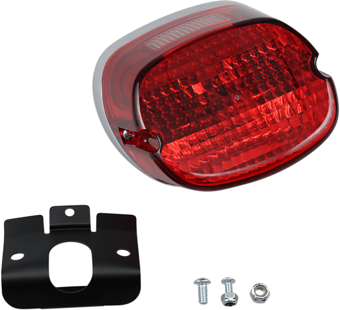 DRAG SPECIALTIES DS-272198 Taillight - Laydown - Harley Davidson