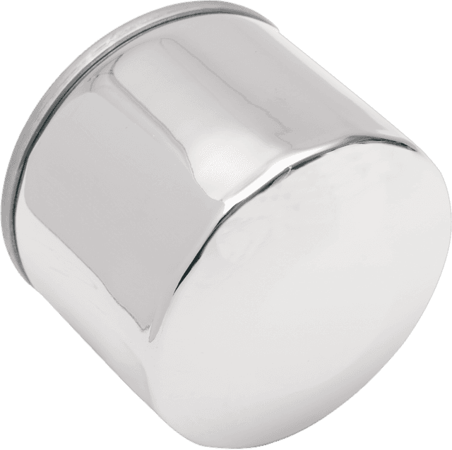 DRAG SPECIALTIES DS-275125 Magnetic Ring Oil Filter - Chrome - 2-1/4"