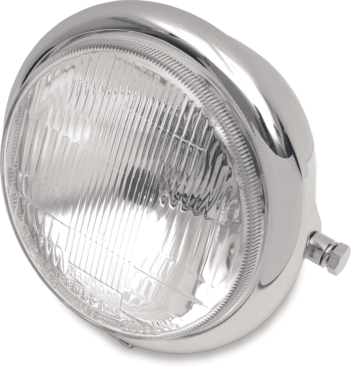 DRAG SPECIALTIES DS-280036 Headlight - H4 - Side Mount - 5-3/4" - Chrome