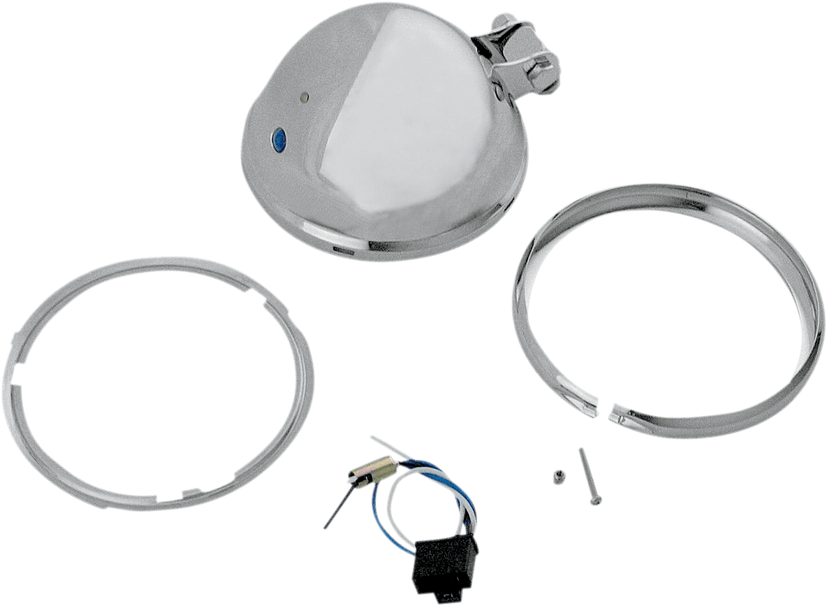 DRAG SPECIALTIES DS-280099 Bottom Mount Headlight Shell - 5-3/4" - Chrome