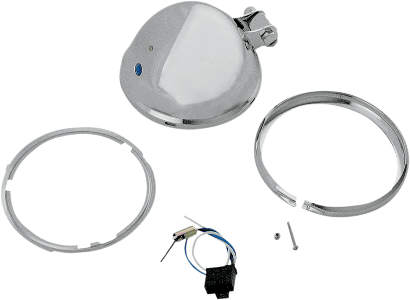 DRAG SPECIALTIES DS-280099 Bottom Mount Headlight Shell - 5-3/4" - Chrome