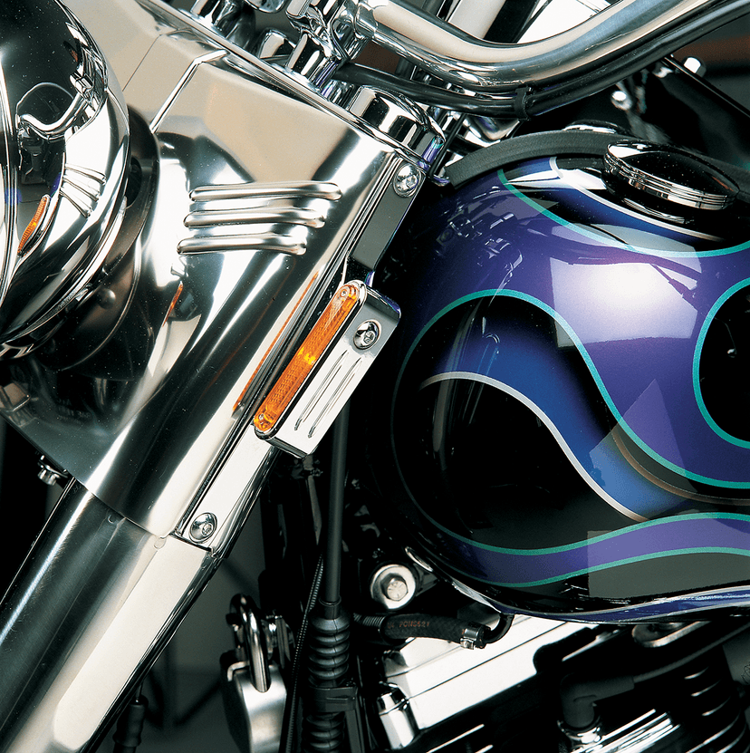 DRAG SPECIALTIES DS-280230 Turn Signal Mount For FLST - Chrome — image 2 of 2