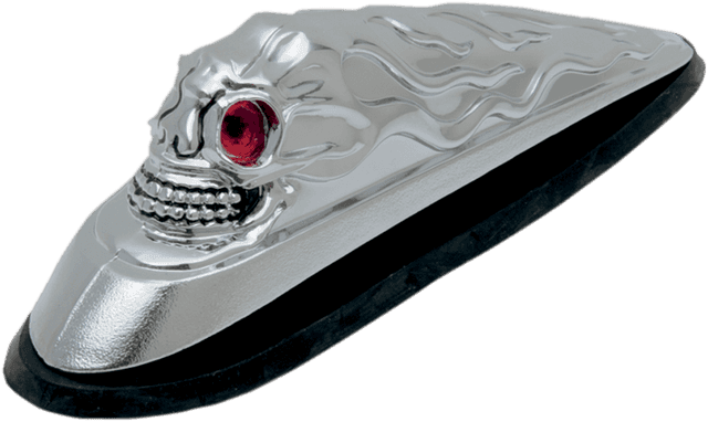 DRAG SPECIALTIES DS-287533 Skull Head - Illuminated Eyes - Chrome