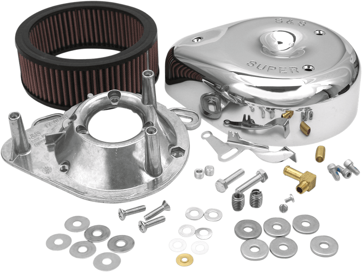 S&S CYCLE DS-289129 Teardrop Air Cleaner Kit - Chrome