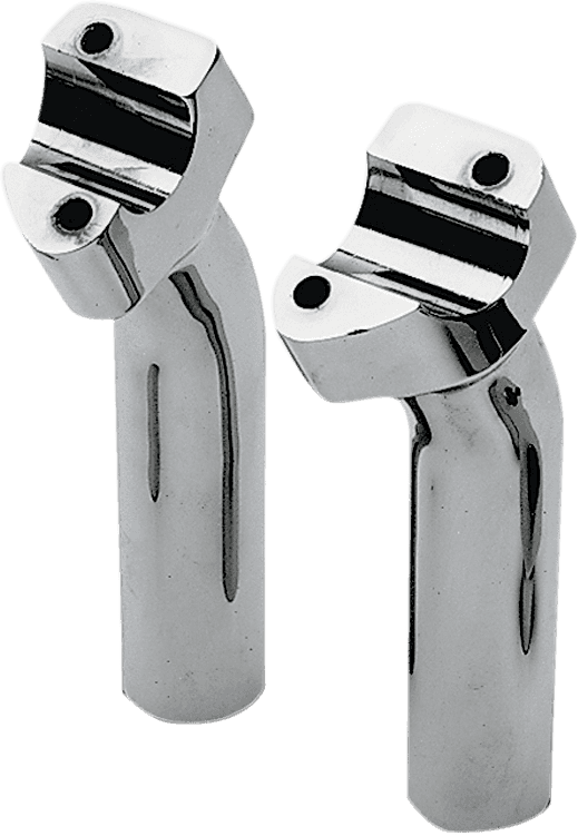 DRAG SPECIALTIES DS-290112 Buffalo Billet Aluminum Handlebar Risers - 5-1/2" - Chrome