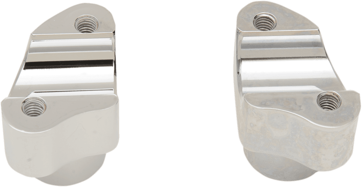 DRAG SPECIALTIES DS-290113 Buffalo Billet Aluminum Handlebar Risers - 1-1/2" - Chrome
