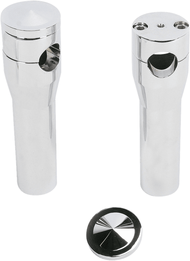 ACCUTRONIX DS-290152 Elite Custom Billet Aluminum Risers - Springer - 6" - Chrome