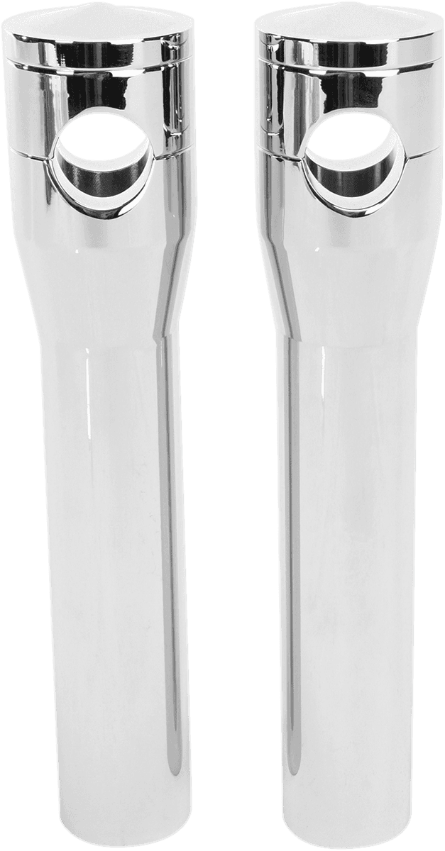 ACCUTRONIX DS-290153 Elite Custom Billet Aluminum Risers - Springer - 8" - Chrome