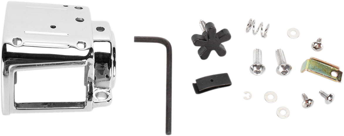 DRAG SPECIALTIES DS-290693 Handlebar Switch Housing Kit - Left - Lower - Chrome