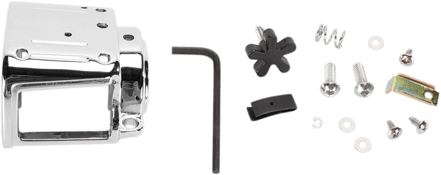 DRAG SPECIALTIES DS-290693 Handlebar Switch Housing Kit - Left - Lower - Chrome