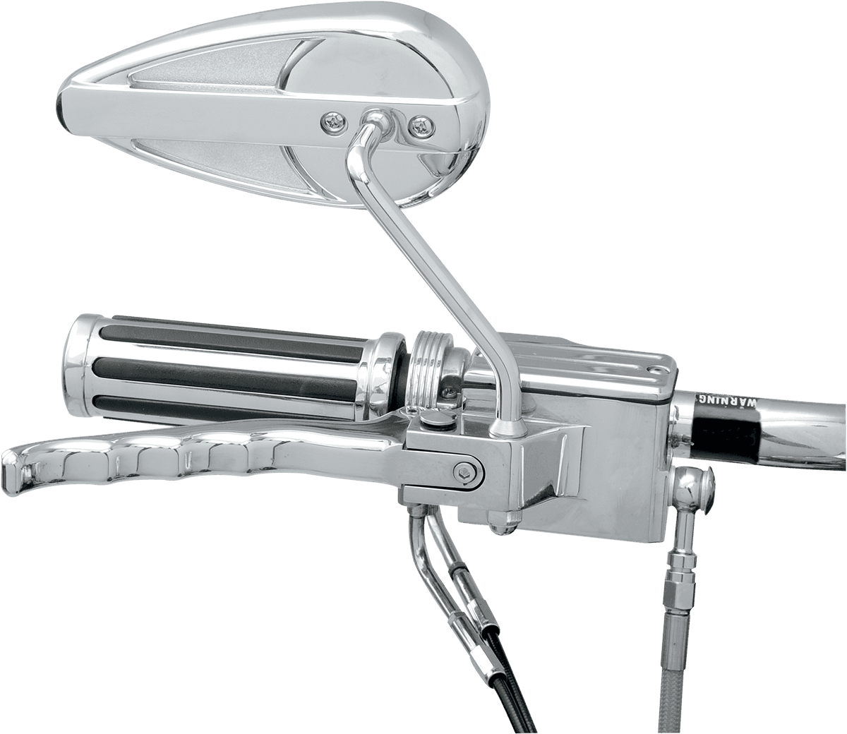 DRAG SPECIALTIES DS300016 Mirror - Side View - Teardrop - Chrome - Right - Each