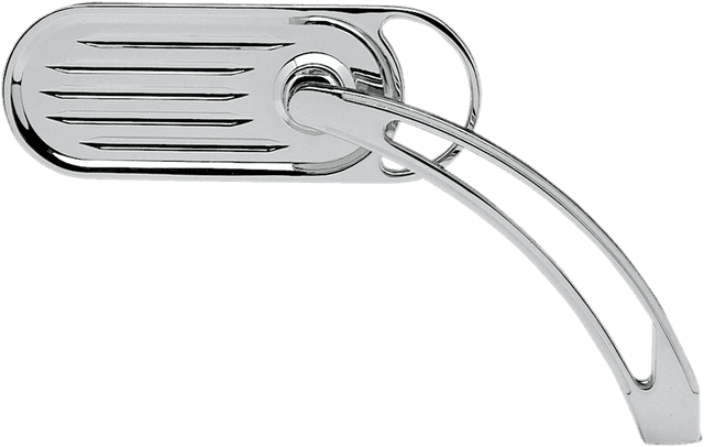 ARLEN NESS DS-302033 Mirror - Side View - Grooved Slingshot - Oval - Chrome