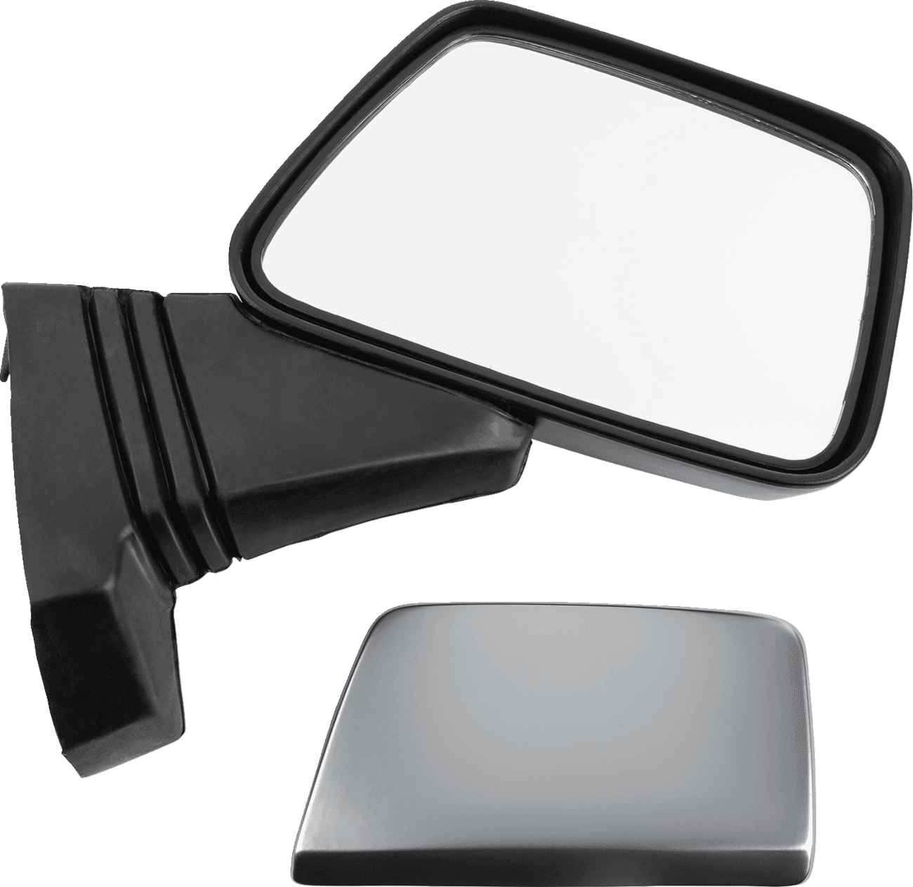 PARTS UNLIMITED DS-302080 Mirror - Replacement - Side View - Rectangle - Right - Black