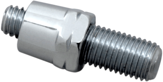 DRAG SPECIALTIES DS-302149 Adapter - Mirror - Stealth - Reverse Thread - Right - Chrome