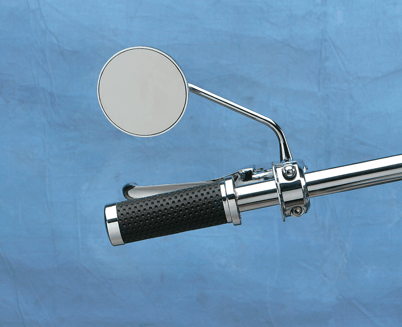 DRAG SPECIALTIES DS-302154 Mirror - Round Series - Side View - Stealth II/Thin - Chrome - Left/Right - Each — image 2 of 2
