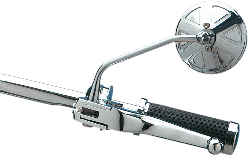 DRAG SPECIALTIES DS-302154 Mirror - Round Series - Side View - Stealth II/Thin - Chrome - Left/Right - Each — image 1 of 2