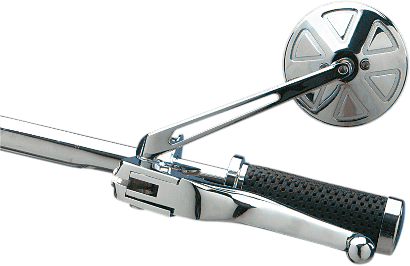 DRAG SPECIALTIES DS-302156 Mirror - Round Series - Side View - Stealth II/Long - Chrome - Left/Right - Each — image 1 of 2