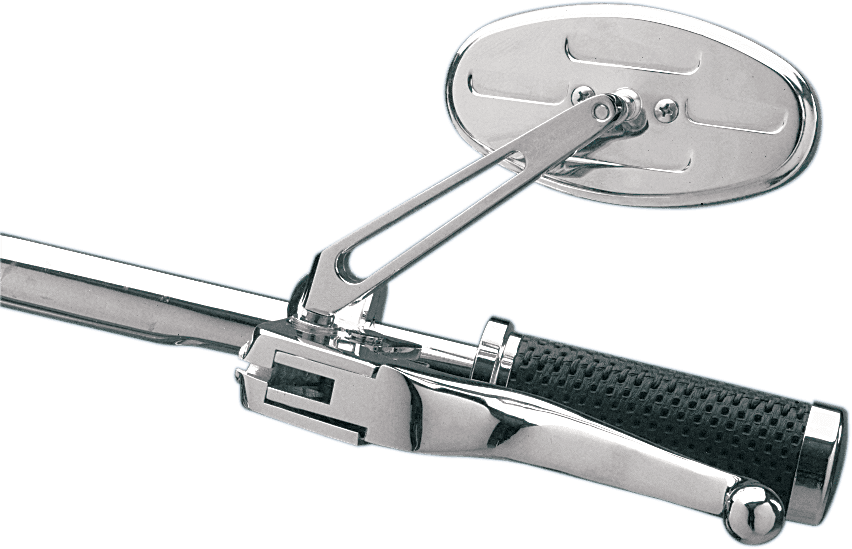 DRAG SPECIALTIES DS-302166 Mirror - Stealth I - Side View - Oval - Chrome