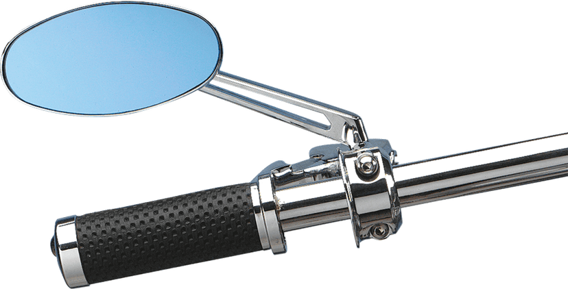 DRAG SPECIALTIES DS-302167 Mirror - Stealth II - Side View - Oval - Chrome w/Anti-Glare Blue Tint — image 5 of 5