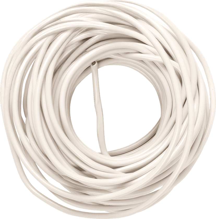 DRAG SPECIALTIES DS-305184 35' Wire Spool - 16 Gauge - White