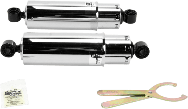 PROGRESSIVE SUSPENSION DS310036 412 Series Shock - 12" - Standard - Chrome - Dyna