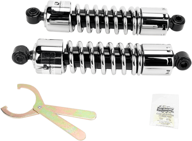 PROGRESSIVE SUSPENSION DS310038 412 Series Shock - 12.5" - Standard - Chrome - Dyna