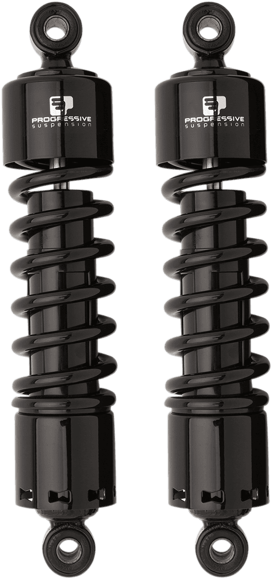 PROGRESSIVE SUSPENSION DS310068 412 Series Shock - 12" - Heavy Duty - Black - Dyna