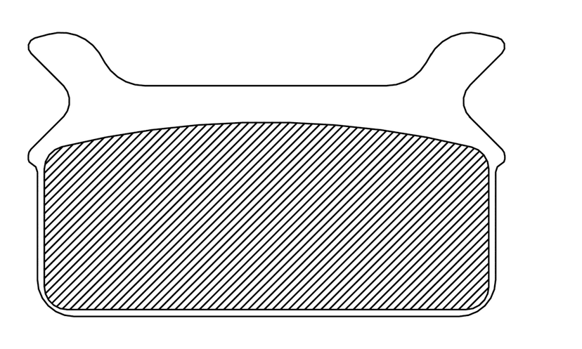 DRAG SPECIALTIES DS-325008 Organic Brake Pads - Touring — image 2 of 2