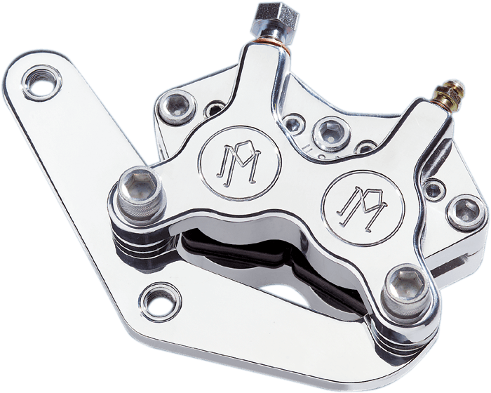 BARNETT DS-325055 Single Disc Caliper - Front - Polished 87-99