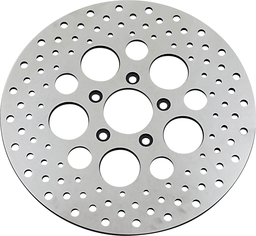 DRAG SPECIALTIES DS325091 Drilled Brake Rotor - Front - 11.5" - Harley-Davidson