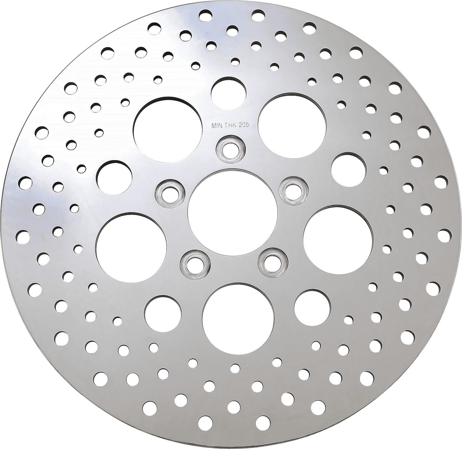 DRAG SPECIALTIES DS325092 Drilled Brake Rotor - Rear - 11.5" - Harley-Davidson
