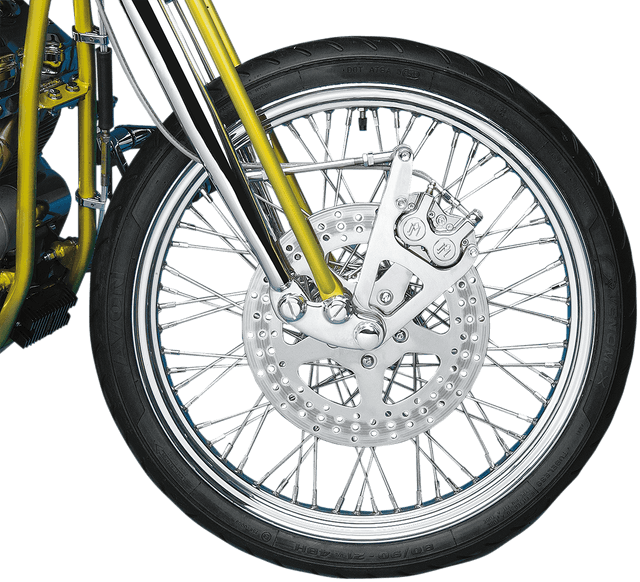 PERFORMANCE MACHINE (PM) DS-325102 Single Disc Caliper - Front - Chrome - Springer 88-99 — image 2 of 2