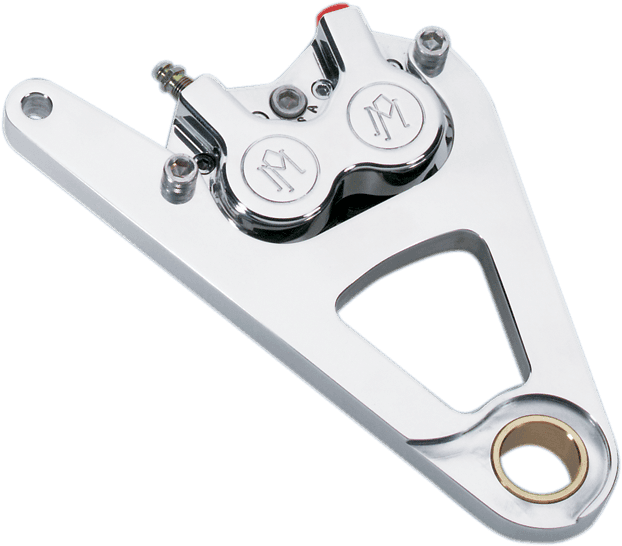 PERFORMANCE MACHINE (PM) DS-325102 Single Disc Caliper - Front - Chrome - Springer 88-99 — image 1 of 2