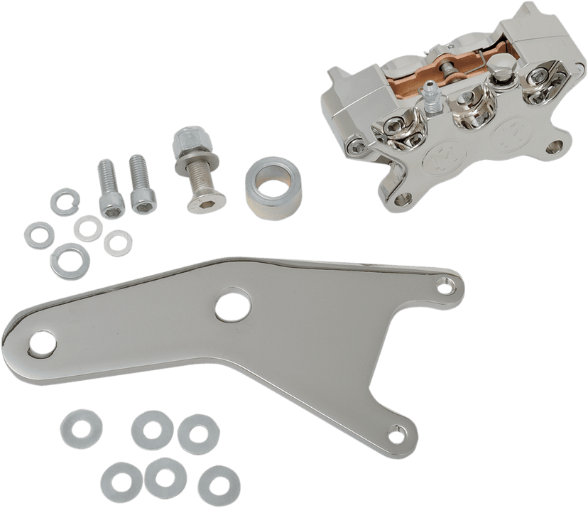 BARNETT DS-325107 Rear Caliper - Chrome - 11.5" - 81-83FX/FL