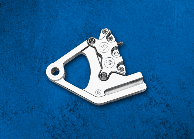 PERFORMANCE MACHINE (PM) DS-325124 Caliper - Rear - Chrome - 87-99 FXST/FLST — image 2 of 2