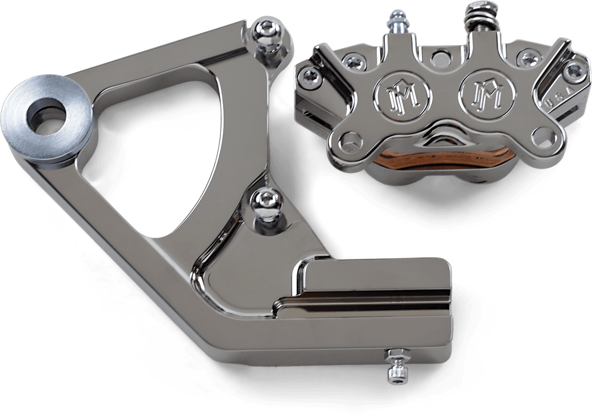 BARNETT DS-325124 Caliper - Rear - Chrome - 87-99 FXST/FLST