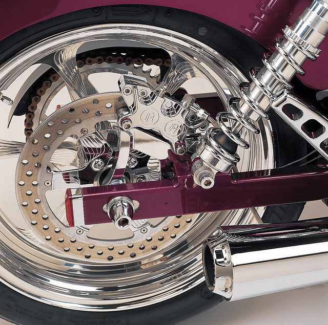 PERFORMANCE MACHINE (PM) DS-325125 Caliper - Rear - Chrome - 91-99 FXDB/C/L — image 2 of 2