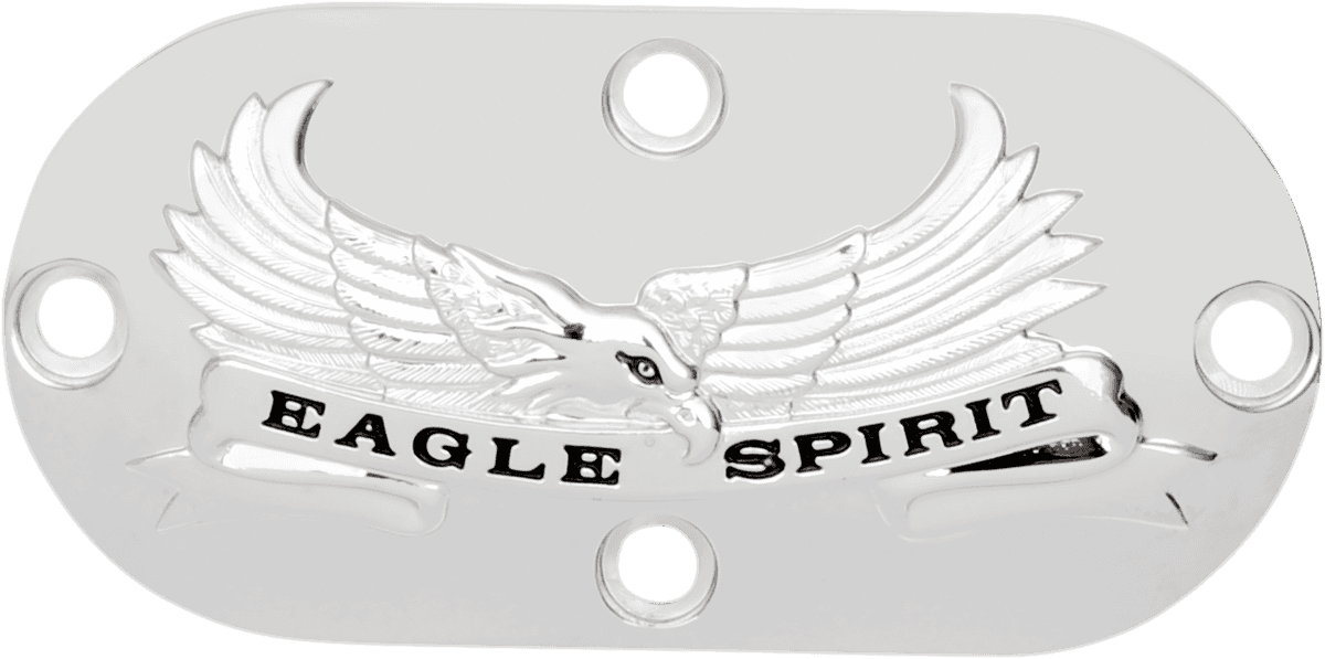 DRAG SPECIALTIES DS-325291 Inspection Cover - "Eagle Spirit" - Chrome